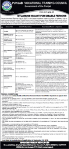 Punjab Vocational Training Council PVTC NTS Jobs 2022 Application Form Roll No Slip