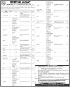 Rescue 1122 KPK Phase III PTS Jobs 2022 Application Form Roll No Slip
