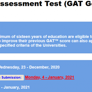 Graduate Assessment Test GAT General 2025-I NTS Apply Online Roll No Slip