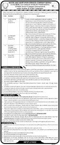 Water and Sanitation Services Company Bannu ETEA Jobs 2022 Apply Online