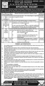 Directorate General Agriculture Jobs 2022