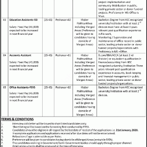 Public Sector Organization Peshawar Jobs 2022