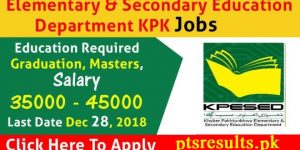 Elementary & Secondary Education KPK Jobs 2022