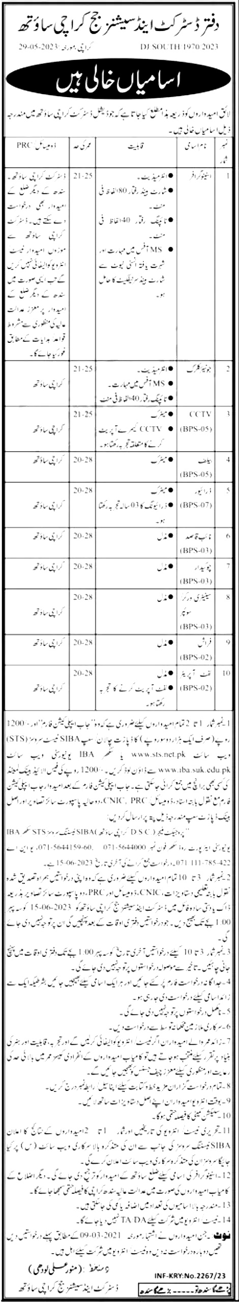 District & Session Court Karachi 