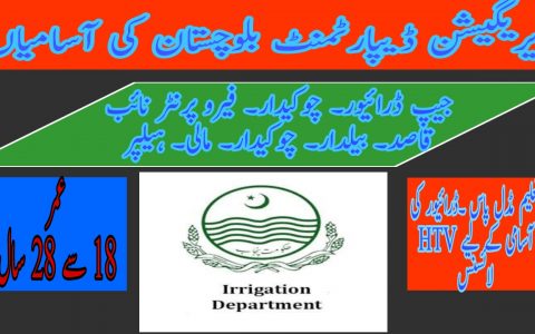 Irrigation Department Balochistan Jobs