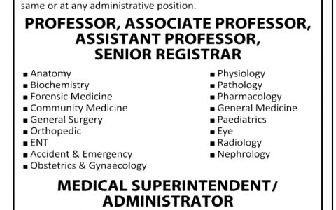 Islamic Medical College Sialkot Jobs
