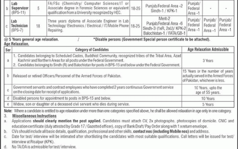 Po Box 51 Rawalpindi Jobs Application Form