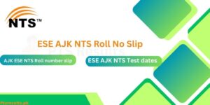 AJK ESE NTS Roll no slip