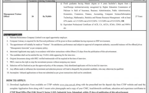PRCL CTSP Jobs