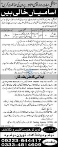 Wildlife Division Nowshera KPTA Jobs