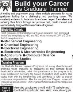 Graduate Trainees Engineers