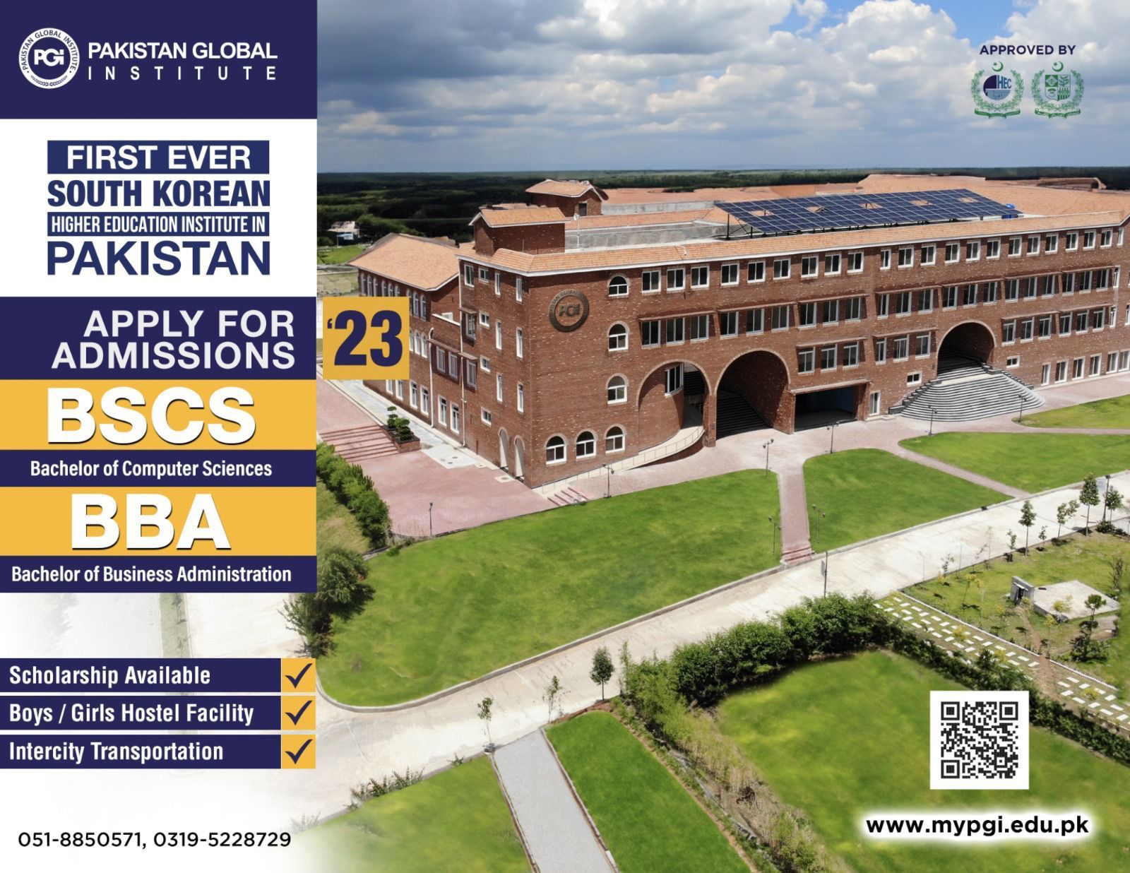 Pakistan Global Institute Admission NTS Apply Online Roll No Slip Download