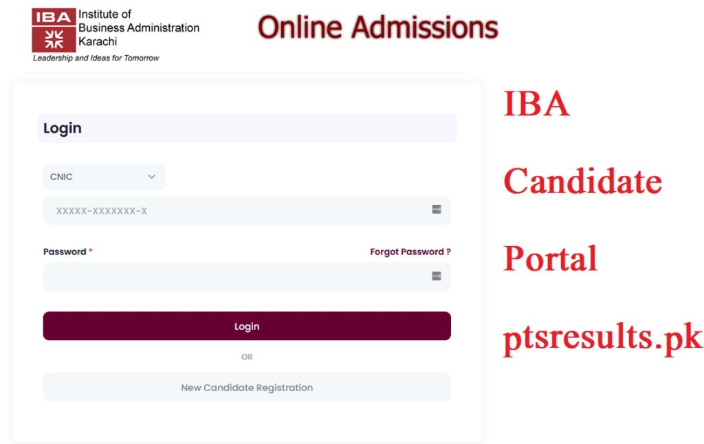 IBA Candidate Portal