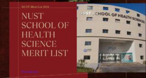 NUST School of Health Science Merit List