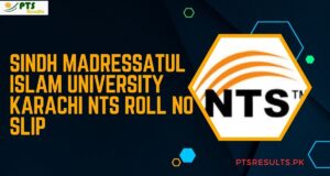 Sindh Madressatul Islam University Karachi NTS Roll no slip