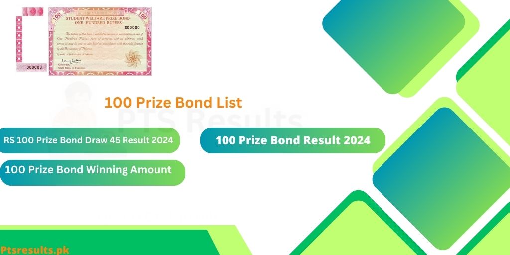 100 Prize Bond List 2024