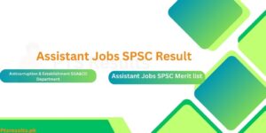 Assistant Jobs SPSC result