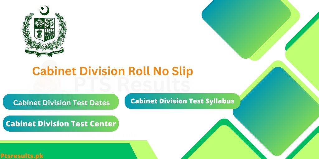 Cabinet Division Test Roll no slip